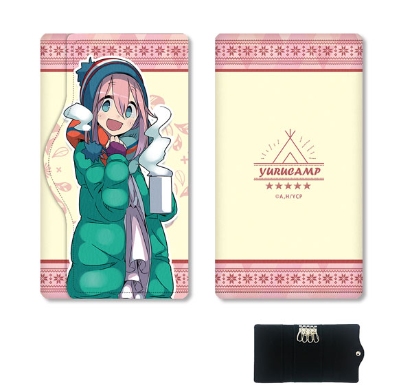 License Agent Yuru Camp Leather Key Case Design 01 (Nadeshiko Kagamihara /A) Bild 1