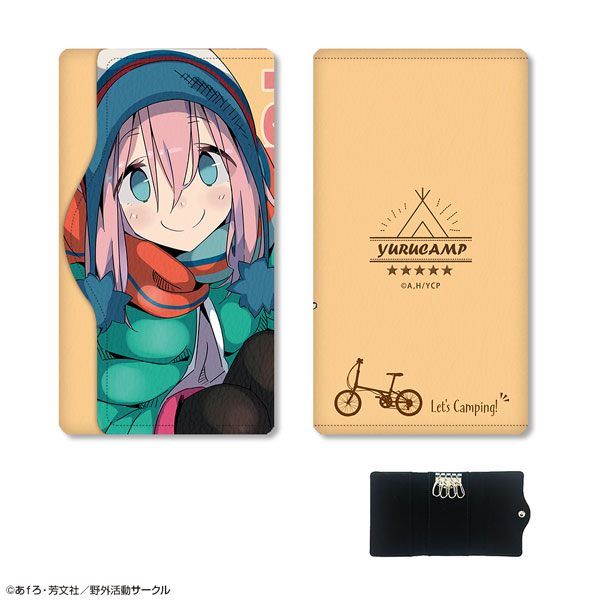License Agent Yuru Camp Leather Key Case Design 03 (Nadeshiko Kagamihara /B) รูปภาพ 1