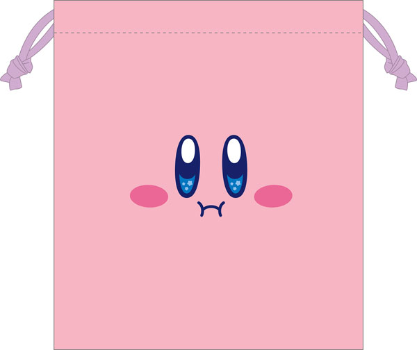 Ensky Kirby Pu Pu Pu Face Drawstring Bag (1) Kirby