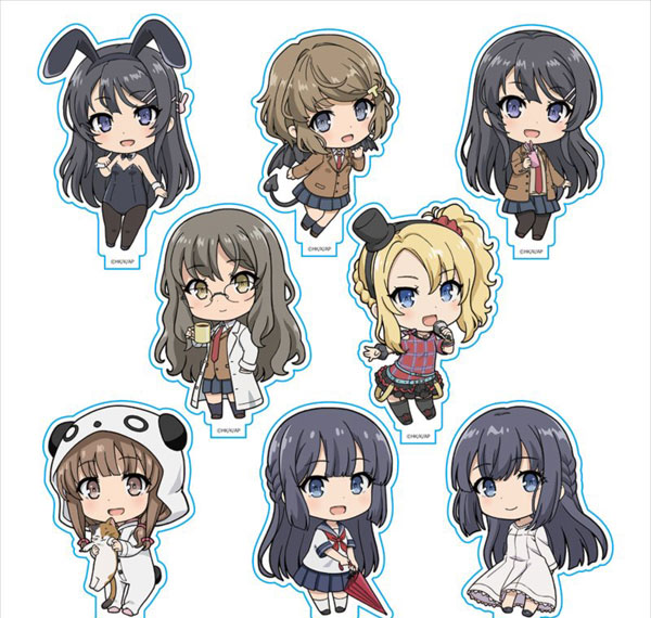Azu Maker Seishun Buta Yarou wa Bunny Girl Senpai no Yume wo Minai Acrylic Stand Collection 8Pack BOX รูปภาพ 1