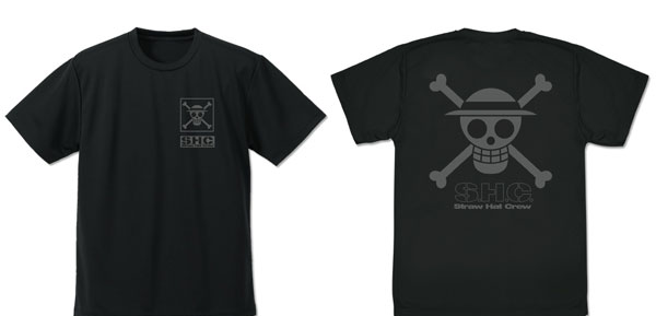COSPA ONE PIECE Straw Hat Pirates Dry T-shirt Ver.2.0/BLACK-M รูปภาพ 1