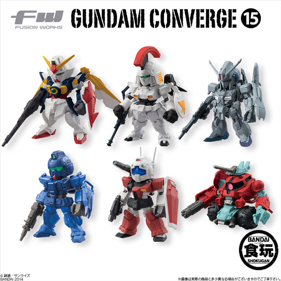 Bandai FW GUNDAM CONVERGE 15 All 6 Normal Types + 2 Secret Types Set imagen 1