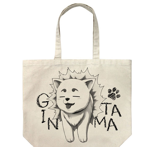 COSPA Gintama Sadaharu Feels Good Face Large Tote Bag /NATURAL