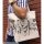 COSPA Gintama Sadaharu Feels Good Face Large Tote Bag /NATURAL รูปภาพ 2