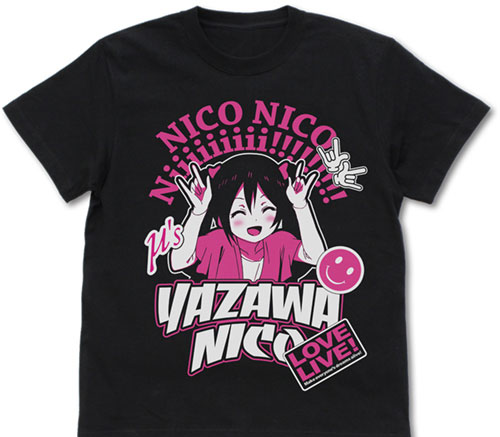 COSPA Love Live! Nico Yazawa Emotional T-shirt /BLACK-XL