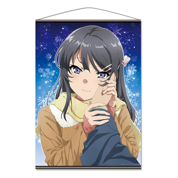 Azu Maker Seishun Buta Yarou wa Yumemiru Shoujo no Yume wo Minai B1 Wall Scroll [Mai Sakurajima]