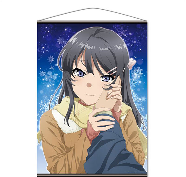 Azu Maker Seishun Buta Yarou wa Yumemiru Shoujo no Yume wo Minai B1 Wall Scroll [Mai Sakurajima] รูปภาพ 1