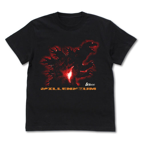 COSPA Godzilla Series Godzilla 2000 Poster Visual T-shirt /BLACK-L