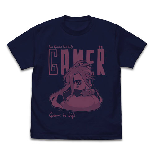 COSPA No Game No Life "Shiro" Game is Life T-shirt /NAVY-M รูปภาพ 1