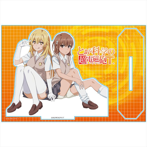 Azu Maker Toaru Kagaku no Railgun T Acrylic Chara Stand [Mikoto Misaka & Misaki Shokuhou]