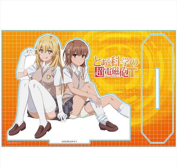 Azu Maker Toaru Kagaku no Railgun T Acrylic Chara Stand [Mikoto Misaka & Misaki Shokuhou] รูปภาพ 1