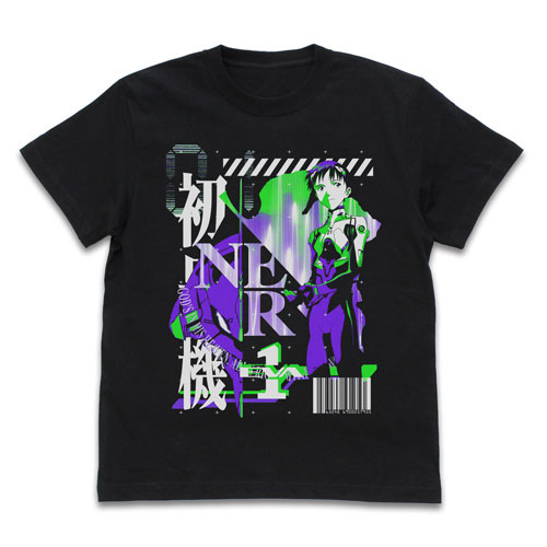 COSPA EVANGELION EVA-01 Test Type Acid Graphics T-shirt /BLACK-S