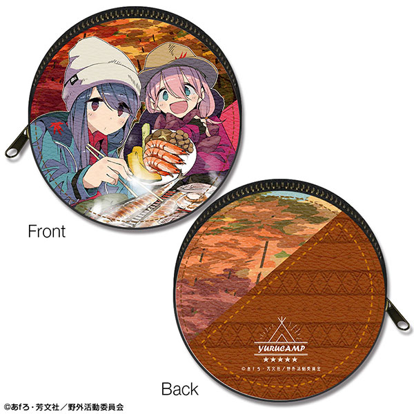 License Agent Yuru Camp Marutto Leather Case Ver.3 Design 08 (Nadeshiko Kagamihara & Rin Shima /B)