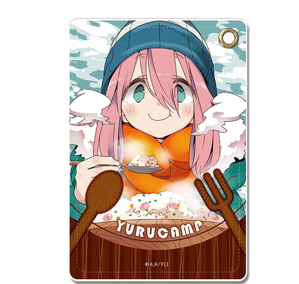 License Agent Yuru Camp Leather Pass Case Ver.2 Design 01 (Nadeshiko Kagamihara) รูปภาพ 1