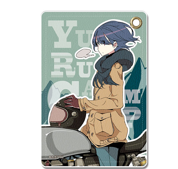 License Agent Yuru Camp Leather Pass Case Ver.2 Design 04 (Rin Shima /C) Bild 1