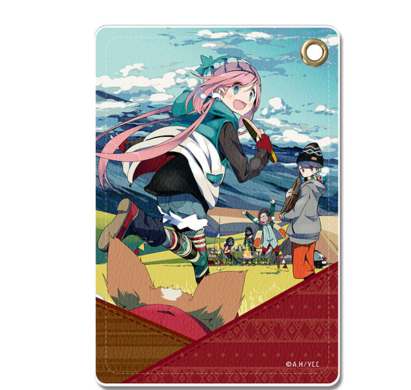 License Agent Yuru Camp Leather Pass Case Ver.2 Design 05 (Group) Bild 1