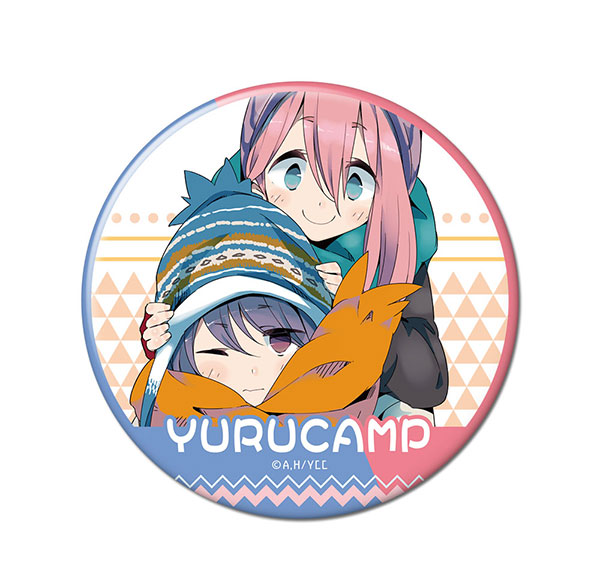License Agent Yuru Camp Tin Badge Design 08 (Nadeshiko Kagamihara & Rin Shima /A) รูปภาพ 1