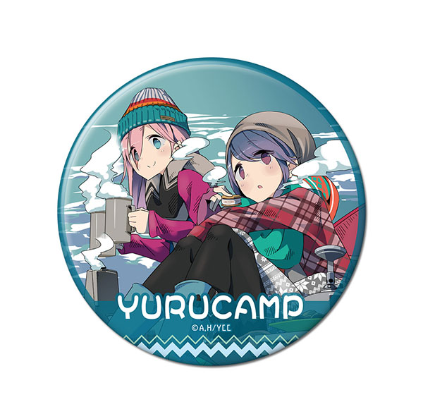 License Agent Yuru Camp Tin Badge Design 10 (Nadeshiko Kagamihara & Rin Shima /C) Bild 1