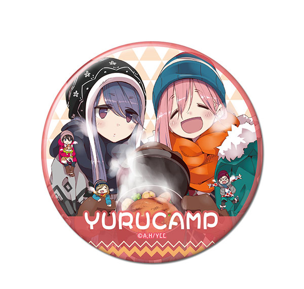 License Agent Yuru Camp Tin Badge Design 11 (Nadeshiko Kagamihara & Rin Shima /D) รูปภาพ 1
