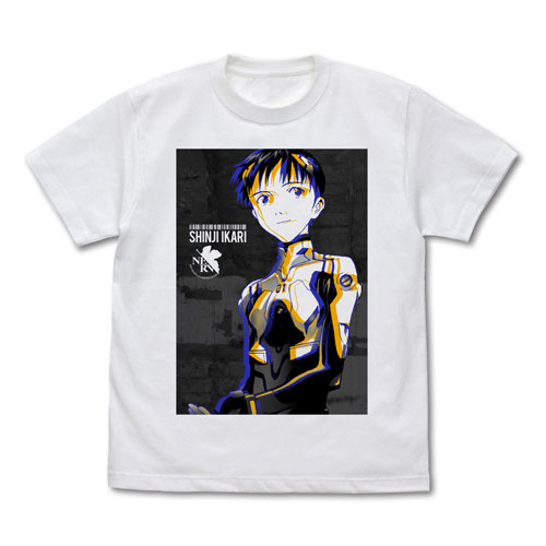 COSPA EVANGELION Shinji Ikari Graphic T-shirt /WHITE-L