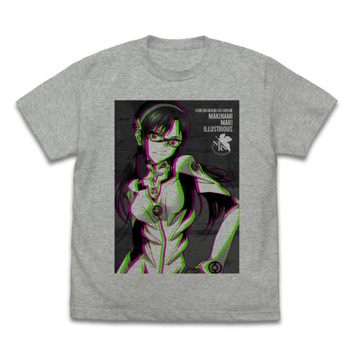 COSPA EVANGELION Mari Makinami Illustrious Graphic T-shirt /MIX GRAY-S