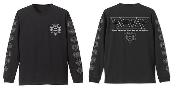 COSPA EVANGELION SEELE Sleeve Rib Long Sleeve T-shirt /BLACK-M