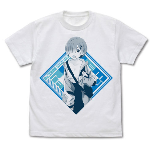 COSPA Re:ZERO -Starting Life in Another World- Rem T-shirt Street Fashion Ver./WHITE-XL รูปภาพ 1
