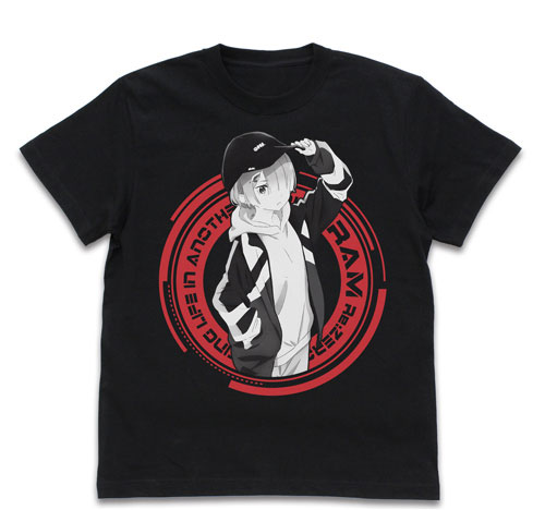 COSPA Re:ZERO -Starting Life in Another World- Ram T-shirt Street Fashion Ver./BLACK-L Bild 1