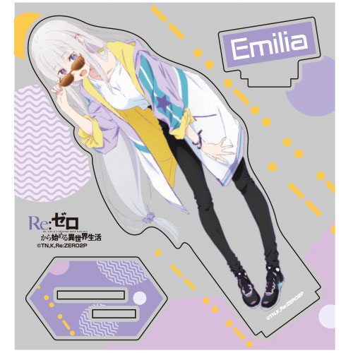 COSPA Re:ZERO -Starting Life in Another World- *2nd Part Emilia Acrylic Stand Street Fashion Ver.