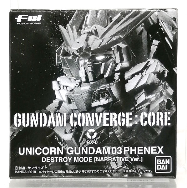 Bandai FW GUNDAM CONVERGE:CORE Unicorn Gundam 3 Phenex (Destroy Mode) (Narrative ver.) [Candy Online Shop Exclusive]