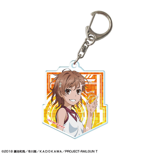 License Agent Toaru Kagaku no Railgun T Acrylic Keychain Design 01 (Mikoto Misaka)