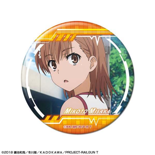 License Agent Toaru Kagaku no Railgun T Tin Badge Design 01 (Mikoto Misaka /A)