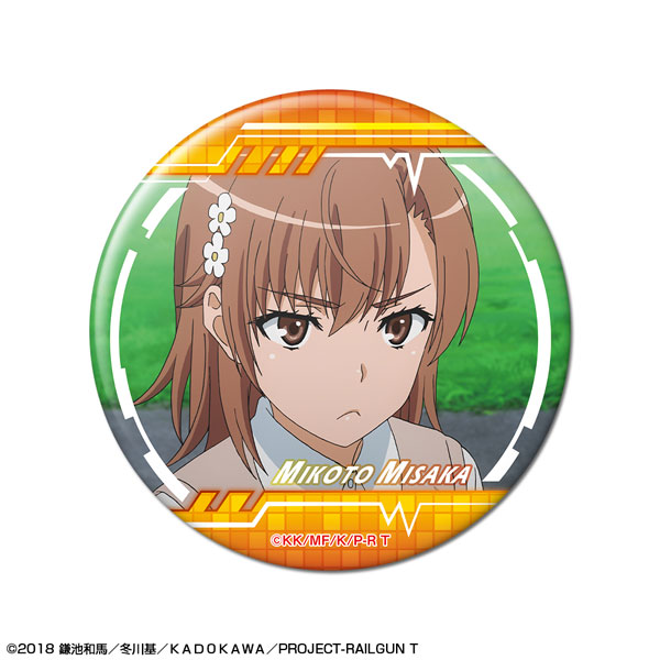License Agent Toaru Kagaku no Railgun T Tin Badge Design 02 (Mikoto Misaka /B)