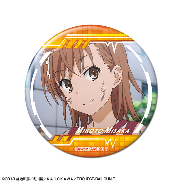 License Agent Toaru Kagaku no Railgun T Tin Badge Design 03 (Mikoto Misaka /C)