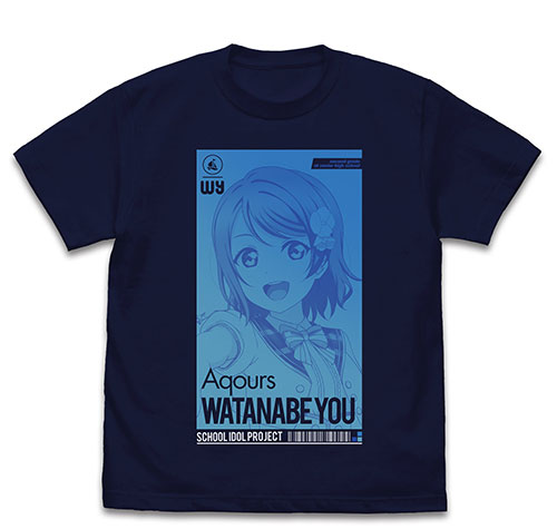 COSPA Love Live! Sunshine!! You Watanabe T-shirt ALL STARS Ver./NAVY-M รูปภาพ 1