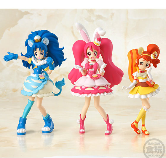 Bandai KiraKira PreCure A La Mode Cutie Figure Set of All 3Types