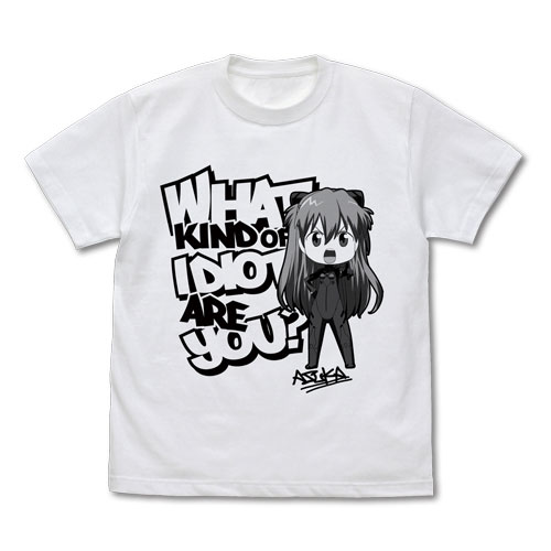 COSPA EVANGELION What Kind of Idiot Are You T-shirt Deformed Ver./WHITE-L