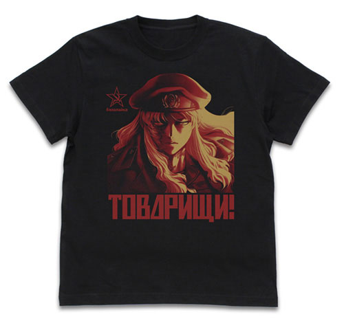 COSPA Black Lagoon Vissotoniki's Balalaika T-shirt /BLACK-XL