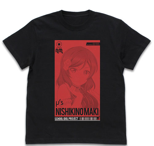 COSPA Love Live! Maki Nishikino T-shirt ALL STARS Ver./BLACK-XL