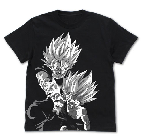 COSPA Dragon Ball Z Father-Son Kamehameha All Print T-shirt /BLACK-M รูปภาพ 1