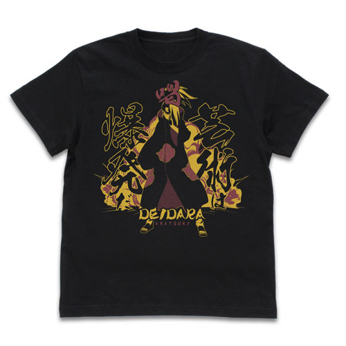 COSPA NARUTO Shippuden Deidara Art is Explosion T-shirt /BLACK-L