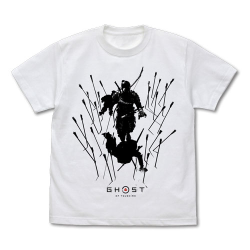 COSPA Ghost of Tsushima Jin Sakai T-shirt /WHITE-XL 圖片 1