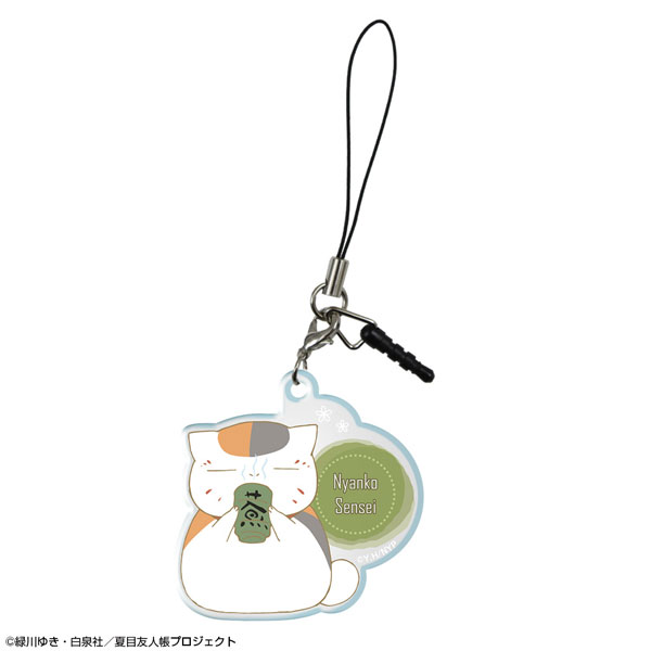 License Agent Natsume's Book of Friends Acrylic Earphone Jack Accessory Design 02 (Nyanko-sensei /B)