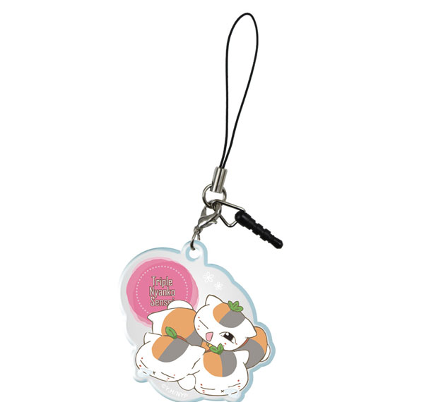 License Agent Natsume Yuujinchou Acrylic Earphone Jack Accessory Design 06 (Triple Nyanko Sensei /C) Bild 1