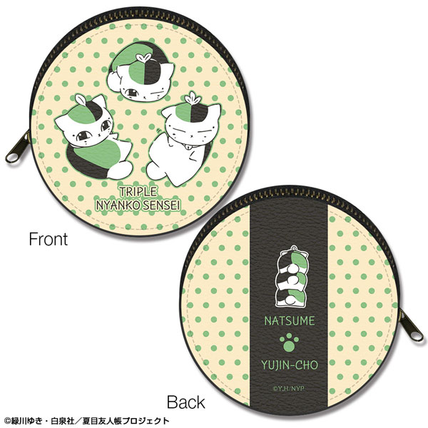 License Agent Natsume Yuujinchou Marutto Leather Case Ver.2 Design 02 (Triple Nyanko Sensei /A)