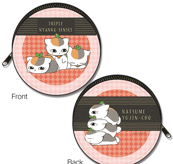 License Agent Natsume Yuujinchou Marutto Leather Case Ver.2 Design 04 (Triple Nyanko Sensei /B) Bild 1