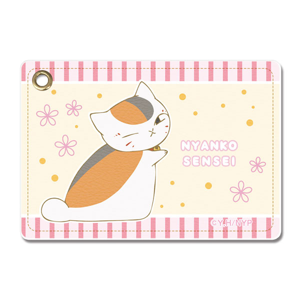 License Agent Natsume Yuujinchou Leather Pass Case Ver.2 Design 01 (Nyanko Sensei /A) Bild 1