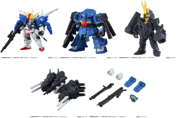 Bandai Mobile Suit Gundam MOBILE SUIT ENSEMBLE 13 Set of All 5 Types