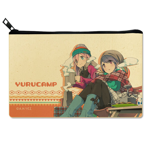 License Agent Yuru Camp Flat Pouch Design 05 (Nadeshiko Kagamihara & Rin Shima /B) รูปภาพ 1