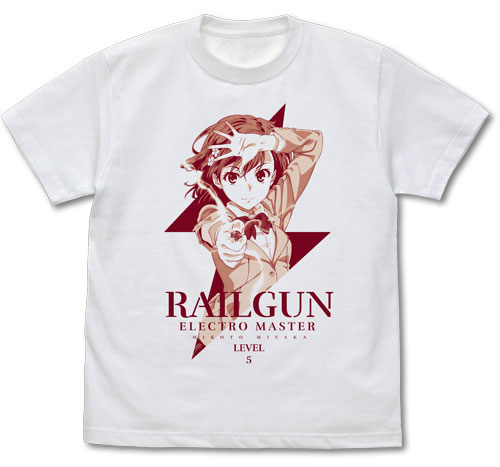 COSPA Toaru Kagaku no Railgun T Mikoto Misaka T-shirt Ver.2.0/WHITE-L รูปภาพ 1